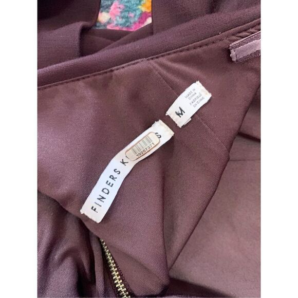 Finders Keepers Women's Brown Off Shoulder Be Still Bodycon Sheath Dress Medium - Picture 7 of 9